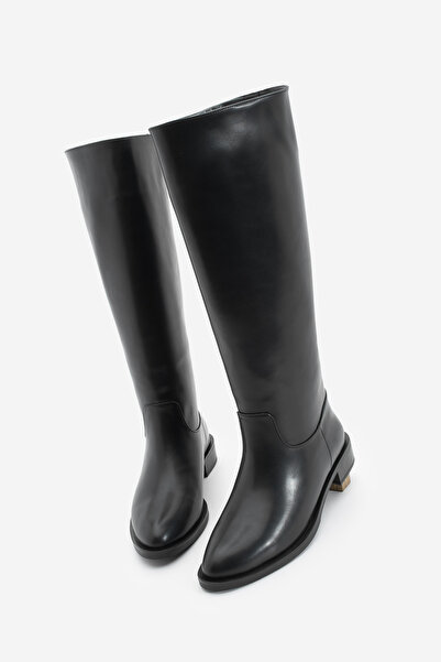 Marjin Жіночі щоденні чоботи без застібки Meloya Чорні