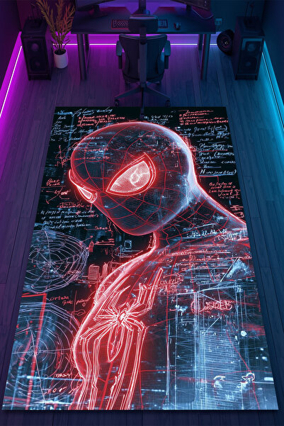 HalıOnline Oyuncu Desenli Kaymaz Taban Makinede Yıkanabilir Gaming Oyuncu Gam...