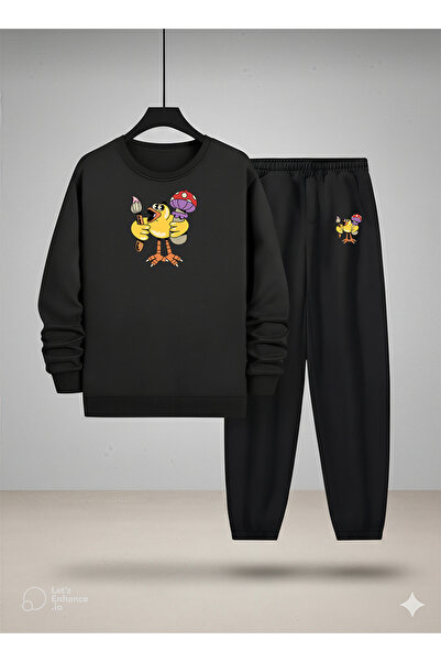 LORVEX Set de trening și bluză pentru copii cu gâtul rotund tricou RESSAM CİV...