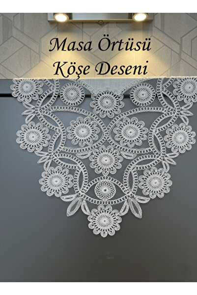 Valora Concept French Lace Pearl Model Linen 26 Piece Tablecloth Set (Boxed)