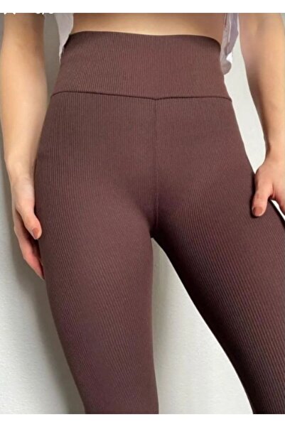 GLAMSI Lycra Leggings with Ribs, Padded – Shaping Effect