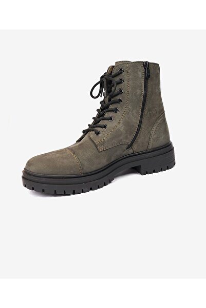 Greyder Erkek Haki Hakiki Deri Military Bot 5K1UB15070N