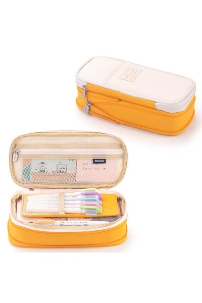 synshop Husă pentru creion Kawaii Travel Canvas de lux, cu capacitate mare, c...