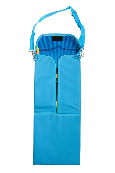 ihvan online Πτυσσόμενο χαλί προσευχής για αγόρια με αυτο-θήκη, με κινητό λουράκι - Μπλε