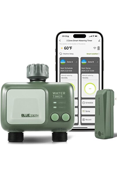 SOGUYI Smart Irrigation Controller WiFi/Bluetooth – 12 programs, app control, Android/iOS