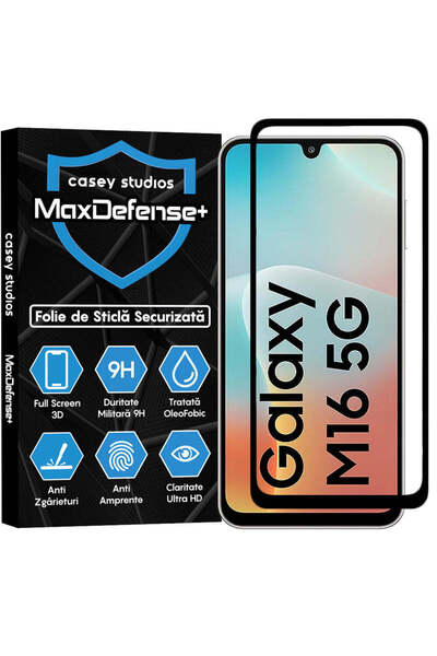 Casey Studios Folie Sticla Samsung Galaxy M16, Full Cover 3D, HD, Anti Zgarie...