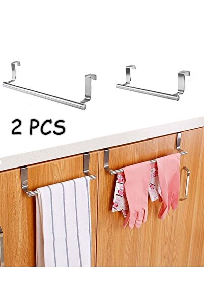 Modern home 2PCS Over-The-Door Stainless Steel Towel Rack