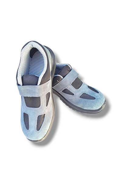 COBI SMART® Work shoes no. 40, made of suede, with metal toe cap, gray color, industrial use