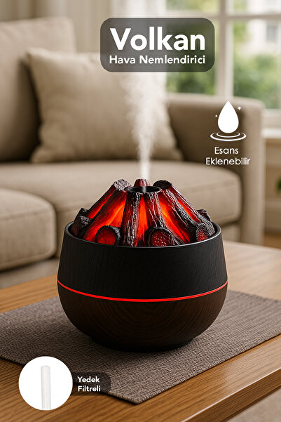 mimtec Hava Nemlendirici - 300ml Işıklı Buhar Makinesi Humidifier Aroma Difüz...