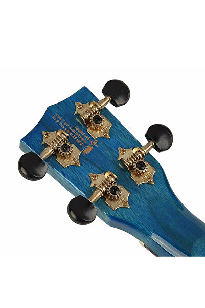 Mahalo MH2TBU – Set ukulele concert Hano Series, albastru transparent, cu husă inclusă