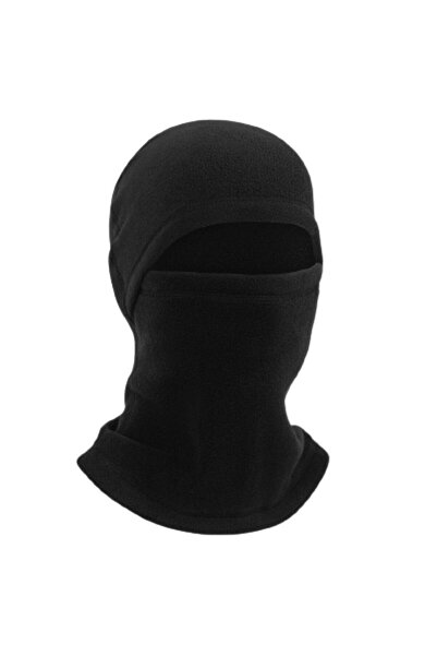 AXE SPORTSWEAR Men's Black Winter 3 Pairs of Terry Socks - Fleece Beanie - Fleece Drawstring Neck Gaiter - Fleece Gloves - Set of 6