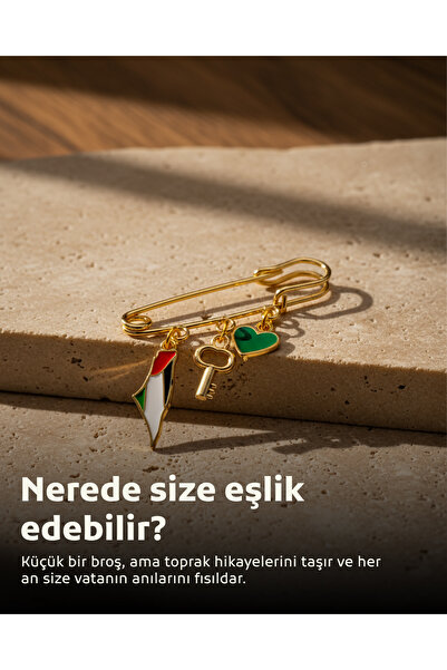 Zaytoon Filistin Bayrakli Haritası , Fetih Anahtarlığ Ve Yeşil Kalıbı Üçlü Ya...