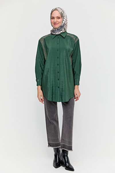 Setrms Jakarlı Taş Detaylı Tunik