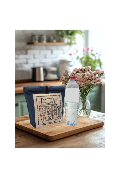 Smonday Embroidery Detailed Design Food Carrier Bag / Design Lunch Bag