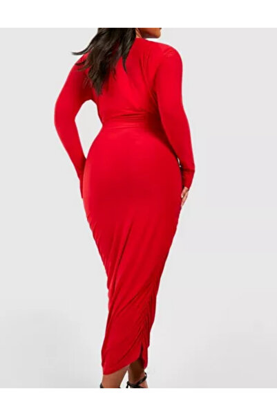 BOOHOO Boohoo maxi dress, red