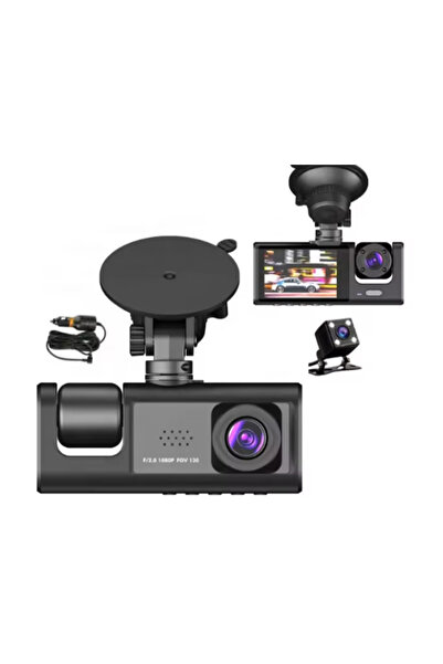 ioma 1080P Çift Kameralı Araç Kamerası – 170° Geniş Açı, G-Sensör, Döngüsel K...