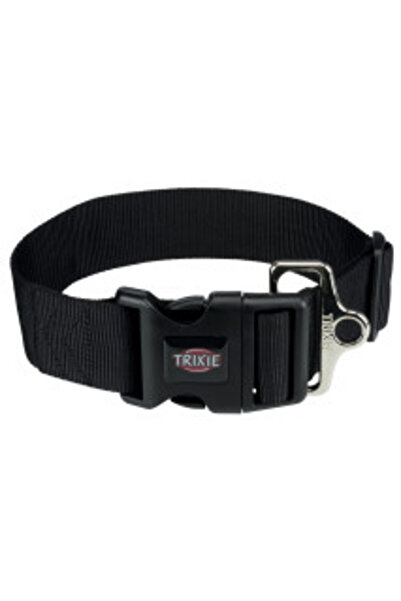 Trixie Premium Collar, Wide, L-XXL: 55-80 cm / 50 mm, Black