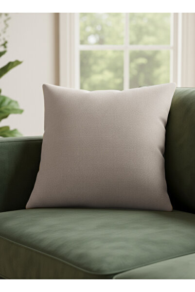 Markaev Natural Textured Cotton Throw Pillow Cover