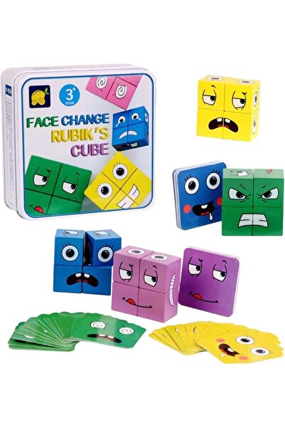 ZeeSquare لغز مكعب تعبيرات الرموز التعبيرية - لعبة مطابقة الوجوه (للأعمار من ...