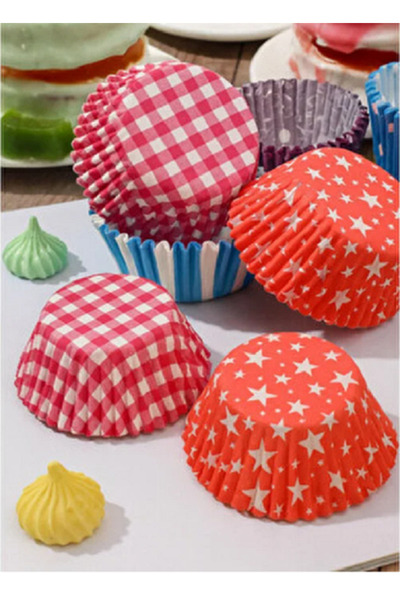 RENK YAPI RÜYASI Paper Cupcake Mold Muffin Paper Capsule 75 Pieces