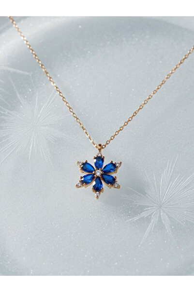 luvee 925 Ayar Manolya Gümüş Kolye