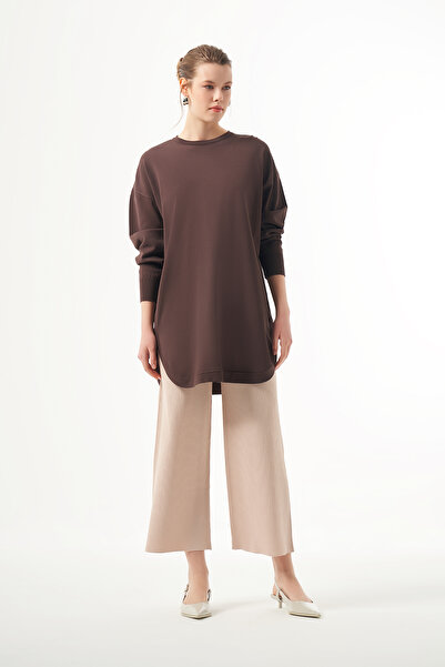 Nuss Mercerized Oval Cut Tunic 1200 Brown