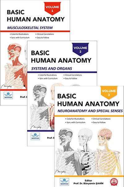 Ankara Nobel Tıp Kitapevleri Basic Human Anatomy SET 3LÜ