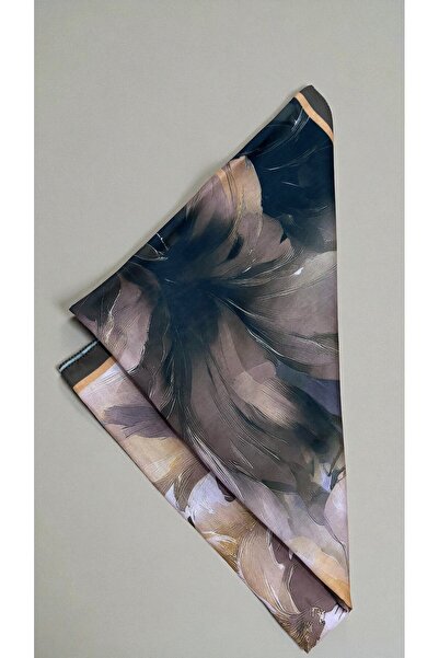 Lavena scarfs Aura Series Floral Pattern Cotton Digital Soft Shawl - Honey Color