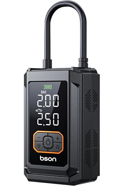 bson منفاخ إطارات Air Beast 4 في 1، 150 رطل لكل بوصة مربعة، أوضاع ذكية، شاشة ...