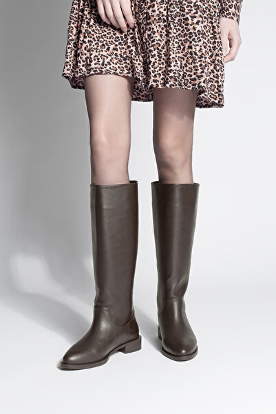 Marjin Жіночі щоденні чоботи без застібки Meloya Кава