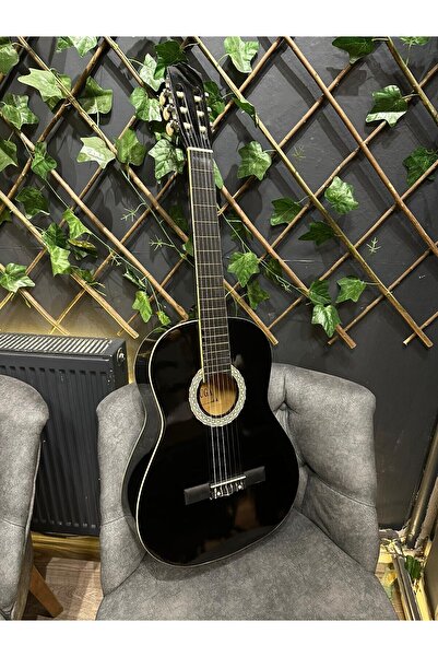 Sazhane OUTLET 4/4 Flatolu Siyah Klasik Gitar Orta Seviye (Kılıf-Pena Dahil)
