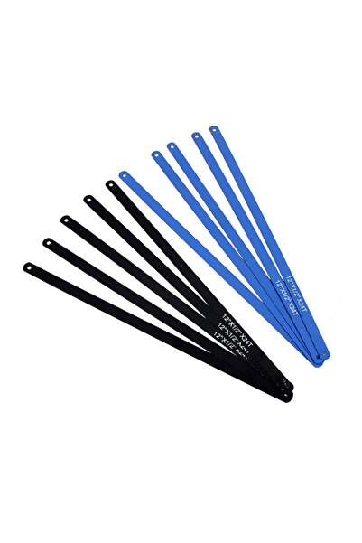 Lawazim Hacksaw Blade 10Pcs 12in 24TPI - Steel Blades for Wood & Metal Cutting
