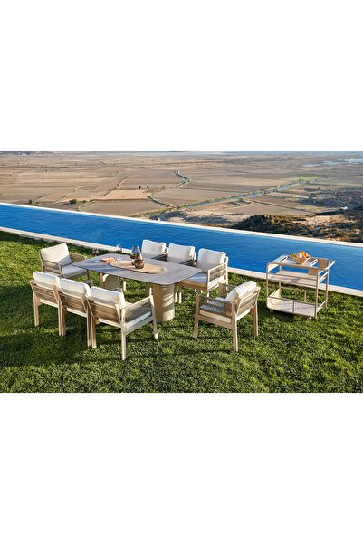 Erinöz Toscana Seramik Tablalı Masa Takımı