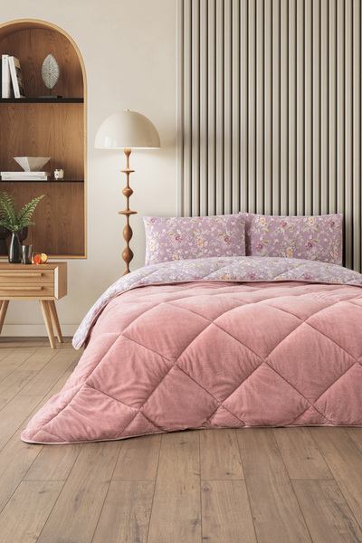 Formeya Nordelle King Size Luxury Wellsoft Quilt Double-Sided - Quilt Set with 2 Pillowcases 215X235 cm