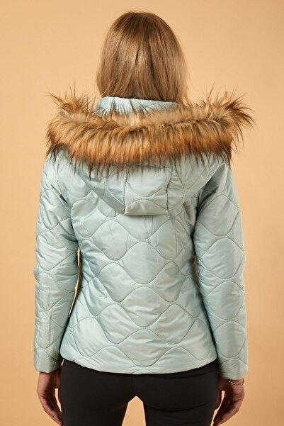 Missvalle Short Quilted Puffer Jacket Mint 12256