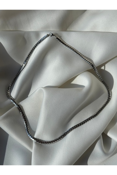 NB STEELORA قلادة رجالية من الفولاذ الفضي (60)