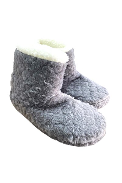 ahmet çağlar Auris B2025001 Women's Plush Winter Daily Home Boots