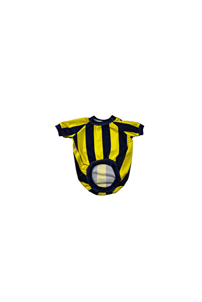 Yumuşak Tüylü Patiler Kedi-Köpek Taraftar Forması Sarı Lacivert - Küçük Irk