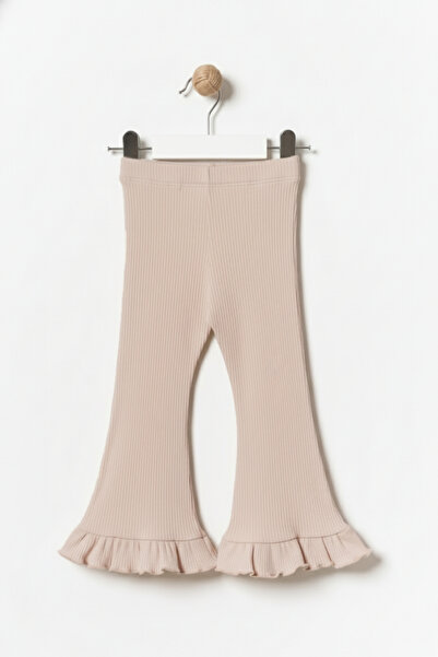 Minipodyum Girl's Ruffled Spanish Leg Leggings