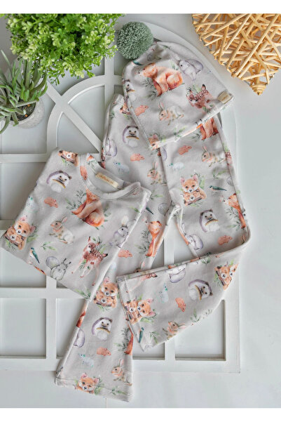 chipiques Forest Themed Stretch Fabric Winter Velvet 3-Piece Set