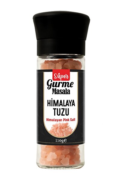 Super Gurme Masala Pembe Himalaya Tuzu 110 g -Değirmen Kapaklı (Pink Himalaya...