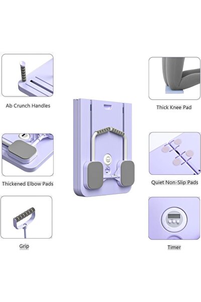 Generic Multifunctional Pilates Abdominal Board (Purple)
