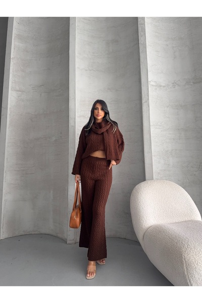 erki triko 3-Piece Set with Braided Hair Scarf