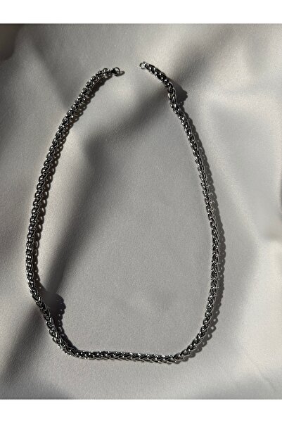 NB STEELORA Men's Steel Necklace Silver 60cm