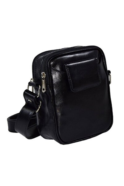 Magazinul de genti Men's genuine leather bag, model 026, Black