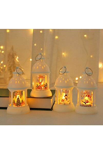 Flippy Flippy Christmas Decoration, Desk Candlestick, Santa Claus, Plastic, 6.8x13.5x2 cm, White