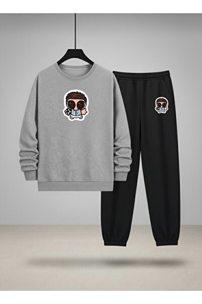 LORVEX Set de trening pentru băieți cu gât rotund tricou și pantaloni de tren...