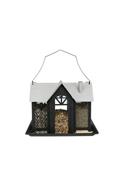 Trixie Villa Outdoor Bird Feeder, 2000 ml, 26×19×19 cm, Black