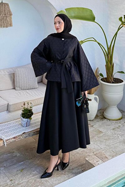 lamelif Scuba Skirted Double Suit Black