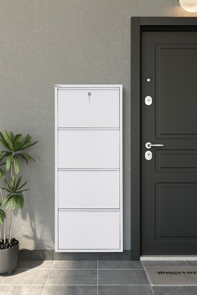 Arpelia Metal Ayakkabılık 4’lü Kilitli